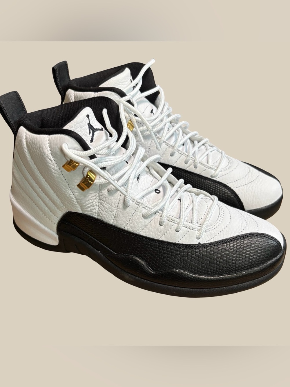 Nike Air Jordan 12 Retro Taxi 2025 White Black Gold CT8013-117 Men's SZ 9 NWB